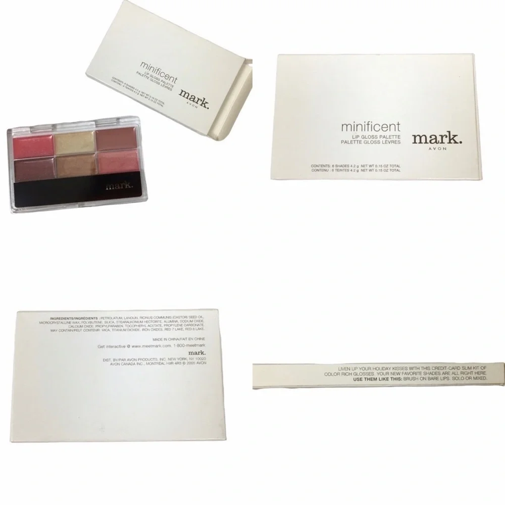 mark 5 Makeup Items Kiss Xpert Lip Treatment Mini Gloss Crystal Shimmer Powder